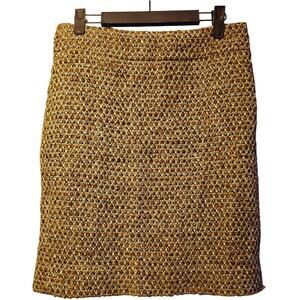 J. Crew sparkle tweed wool alpaca blend skirt size 2